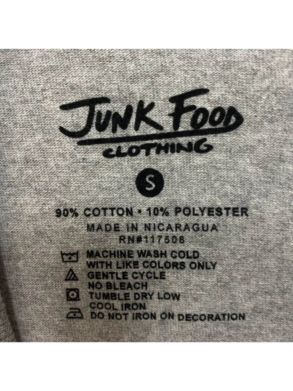 Junk Food Flowers Cotton Graphic T-Shirt Small